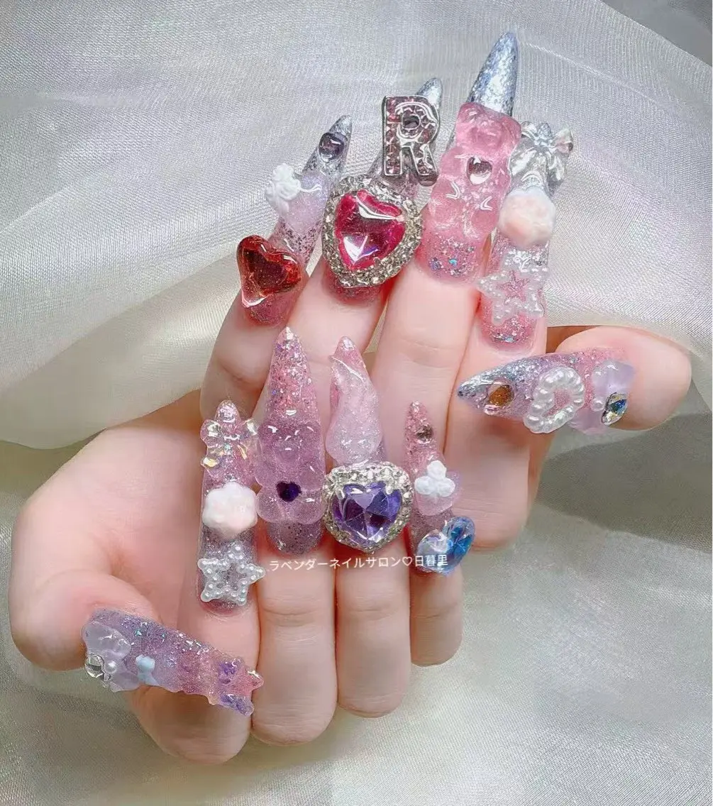 ネイル ハンドネイル ラベンダー💖日暮里 ルル💖ネイルのネイルデザイン