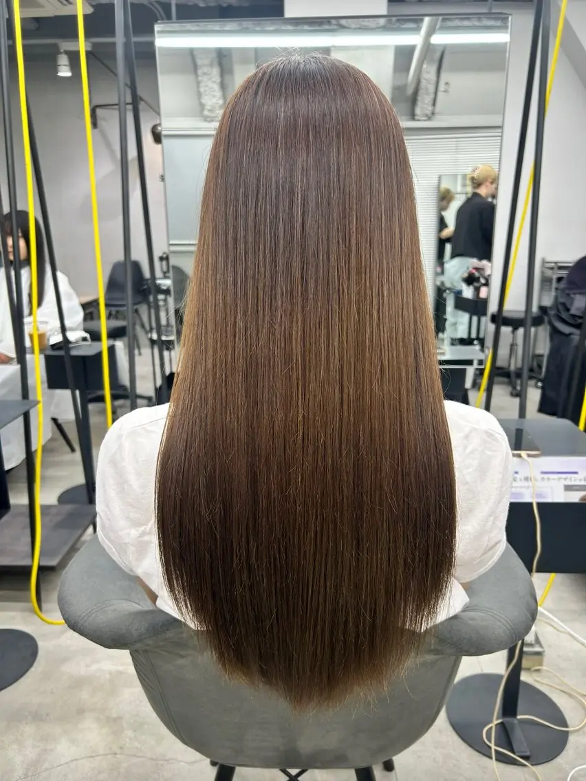 ロング 縮毛矯正 Megumi 🍒POLISH🍒のヘアスタイル