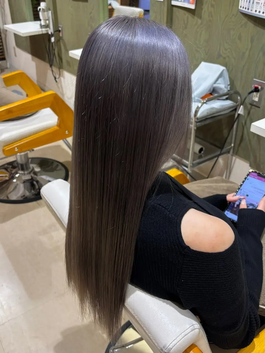 カラー ラベンダーカラー シルバー 髪質改善カラー✨ メンズ特化✨竹田渉真のヘアスタイル
