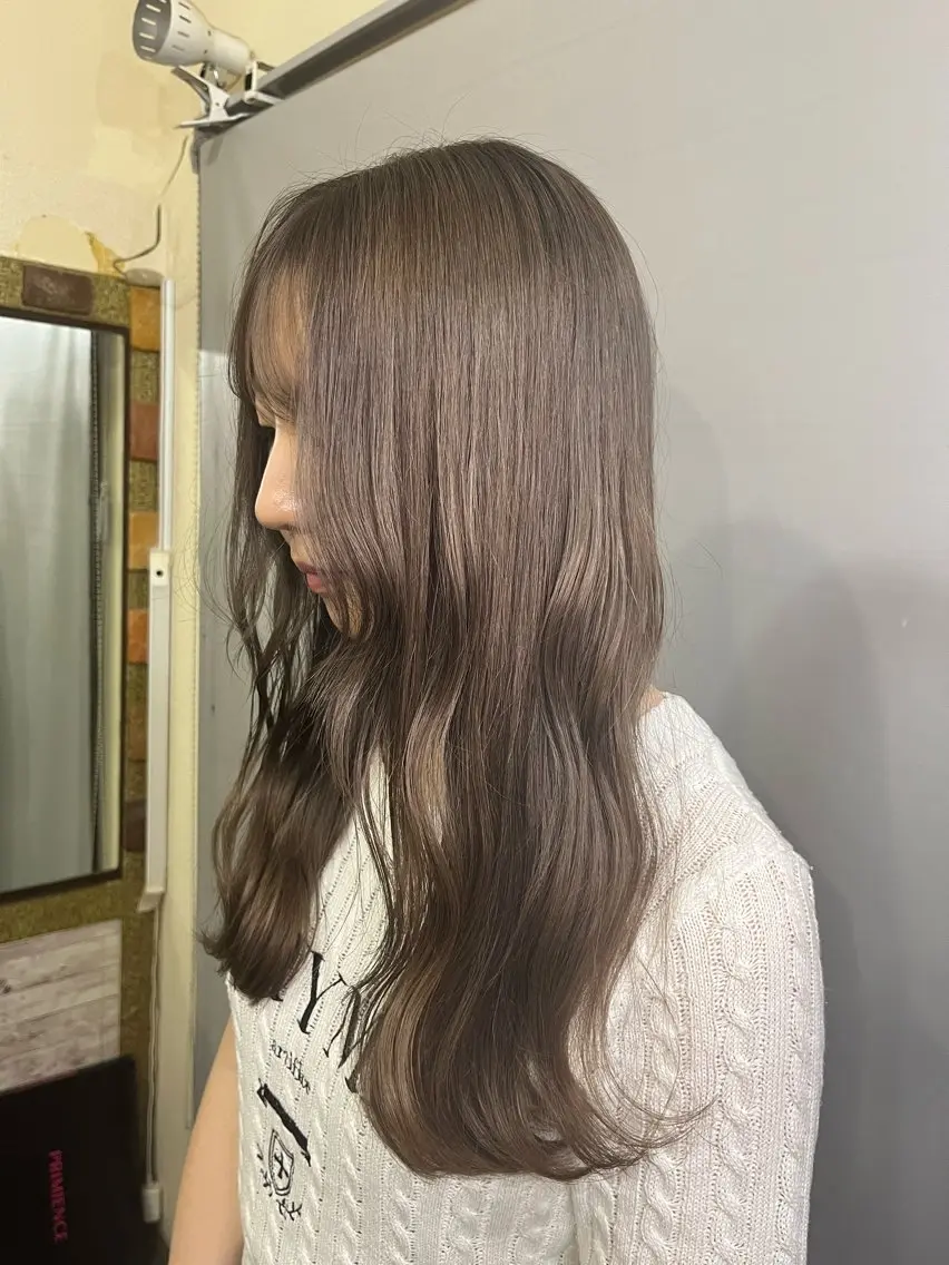ミディアム カラー ヘアカラー 渡辺 健太のヘアスタイル