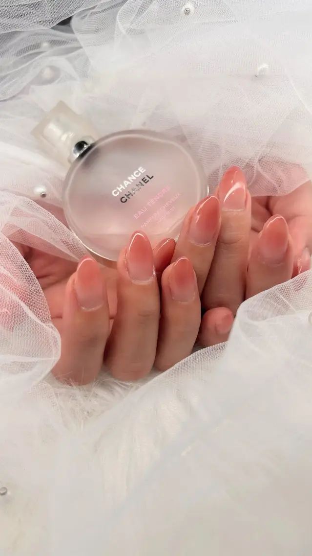 ネイル ピンク ワンホンネイル ハンドネイル ハンドケア 🌸さくら /ワンホン束感🎀のマツエク・マツパデザイン