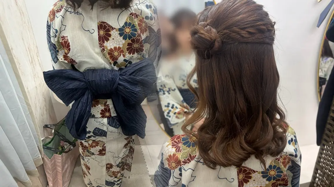 🎀🍧浴衣着付け＋ヘアセット🍧🎀の写真