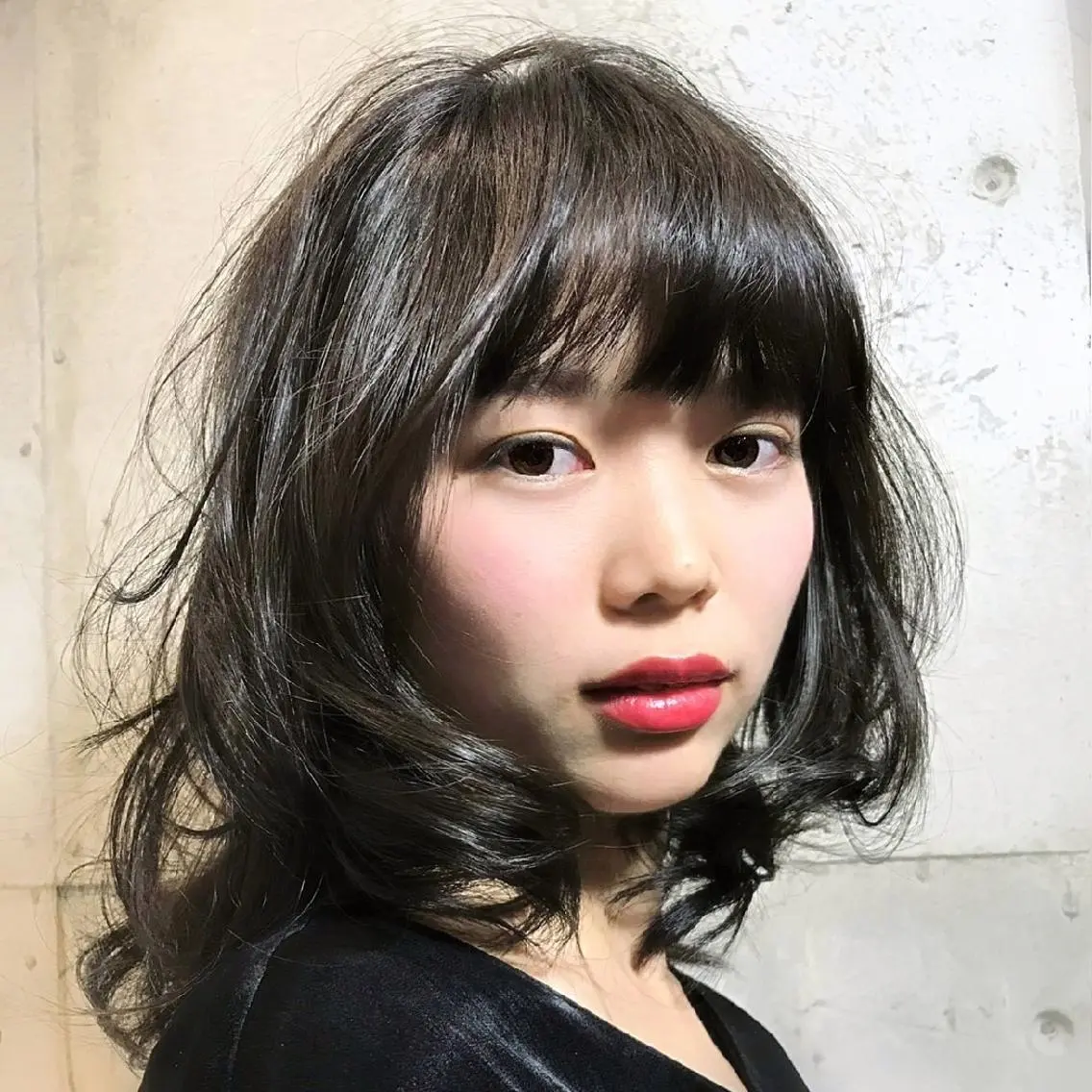 ミディアム パーマ ★竹本 千春★のヘアスタイル