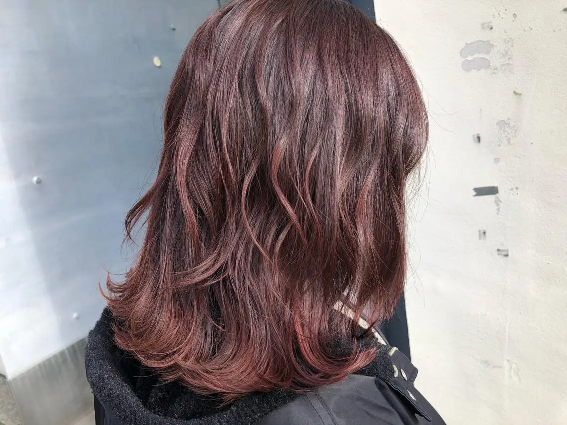 ミディアム カラー メンズ レイヤー ウルフ 弓木啓輔のヘアスタイル