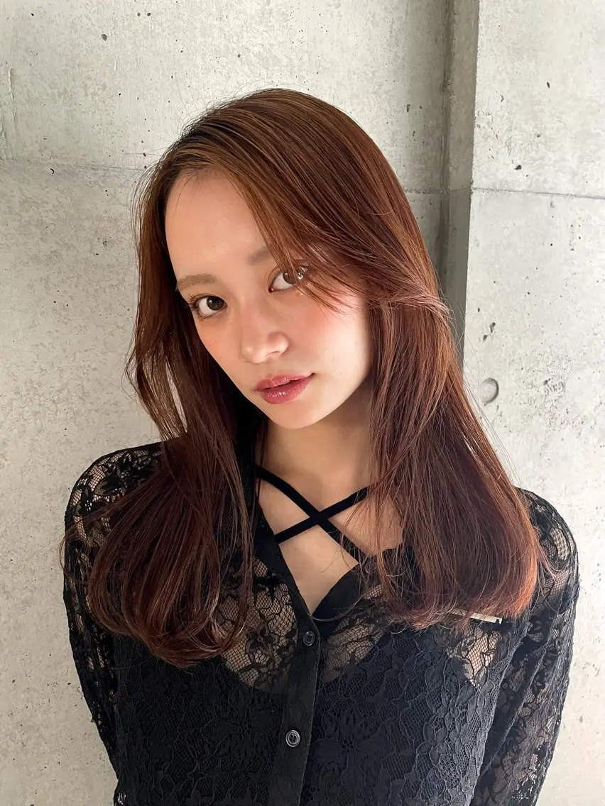 ロング カラー くびれヘア ロング ユウナ🎀レイヤー/ 暖色カラーのヘアスタイル