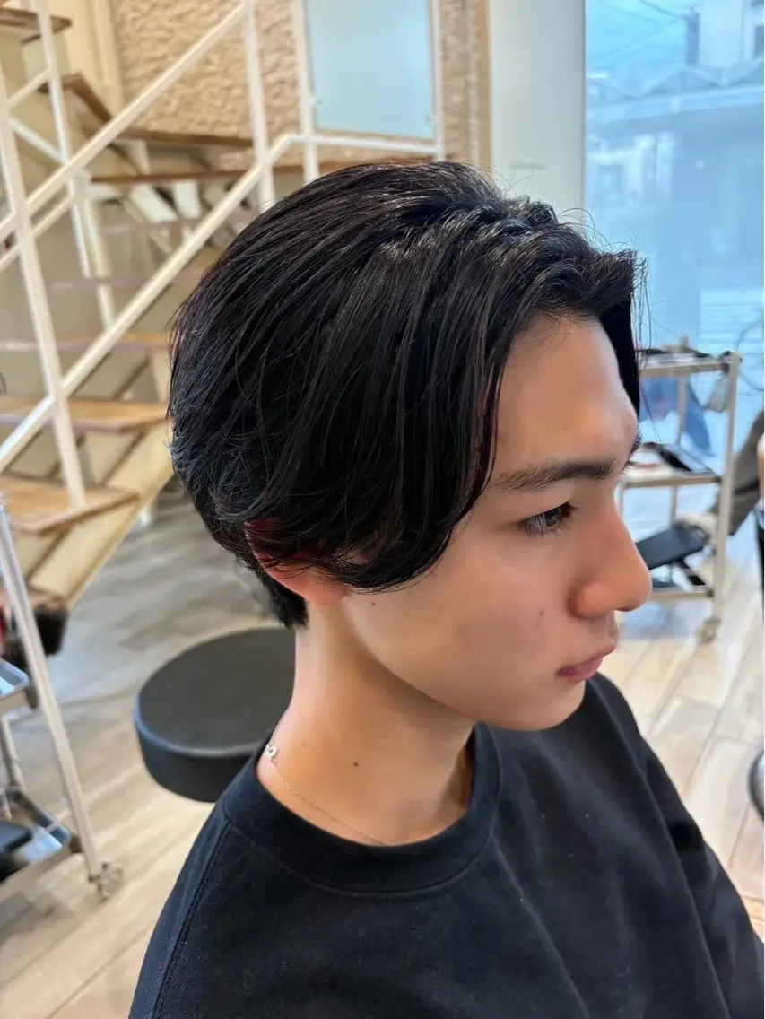 パーマ メンズ カット パーマ 高根 莉萌のヘアスタイル