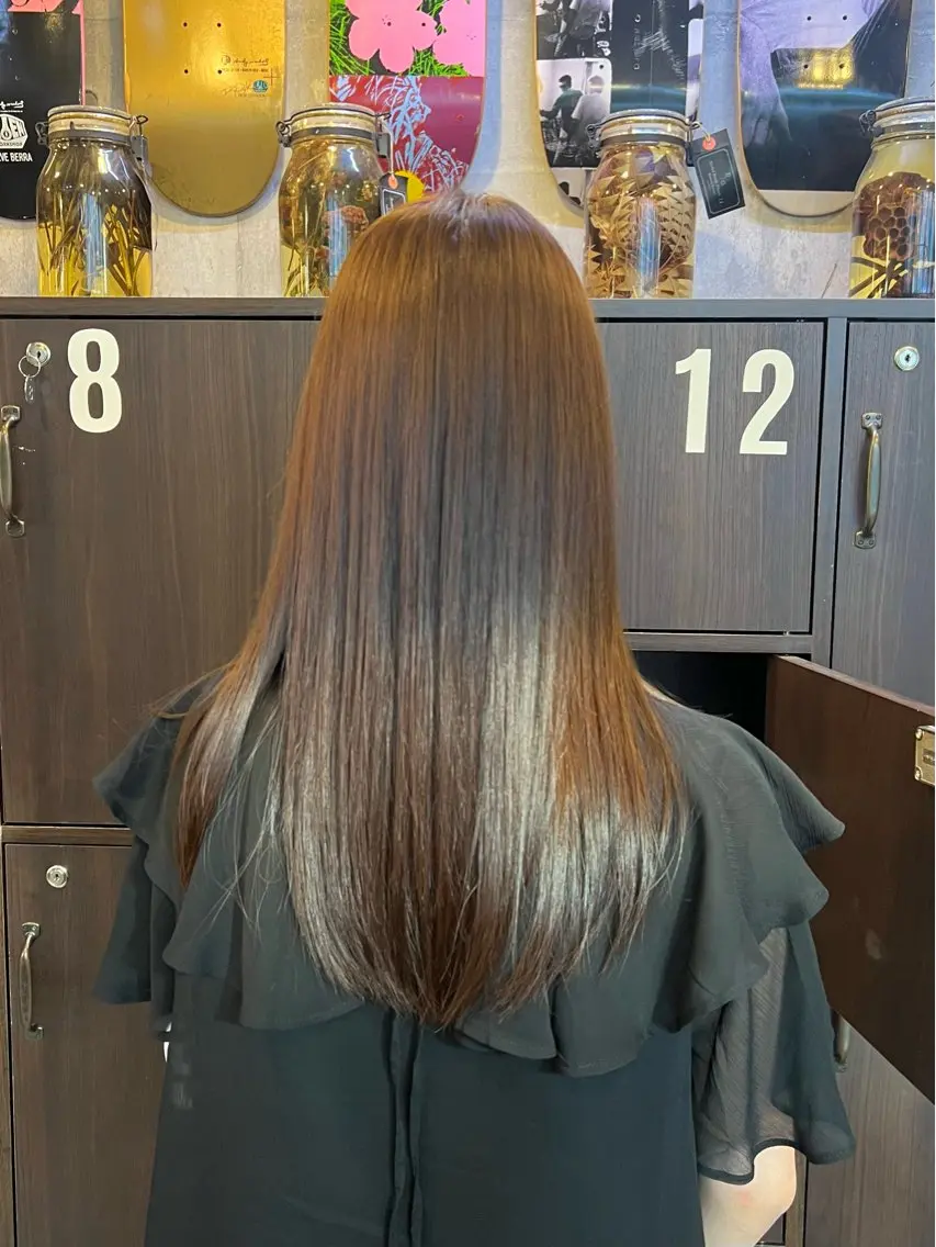 髪質改善カラー/ご希望で前髪カットの写真