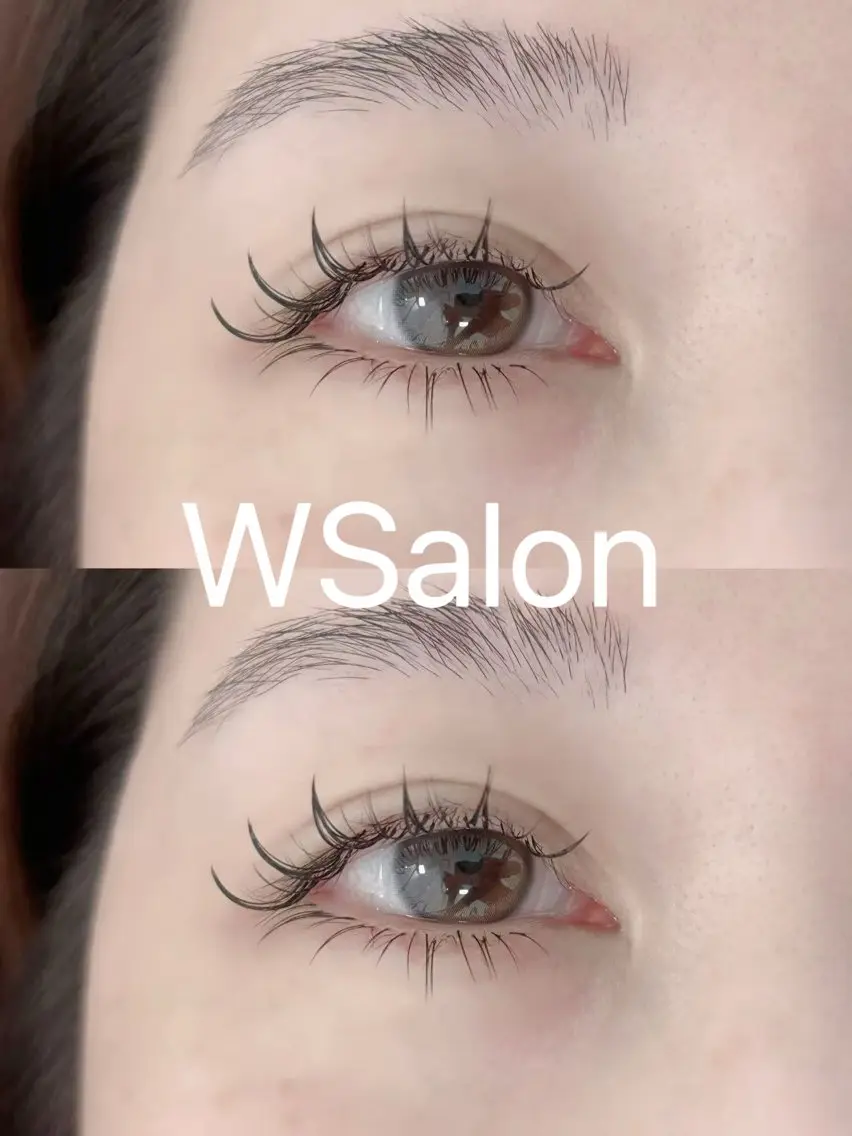 マツエク・マツパ 付け放題 バインドロック カラーマツエク フラットラッシュ 韓国風マツエク W Salon アイラッシュのマツエク・マツパデザイン