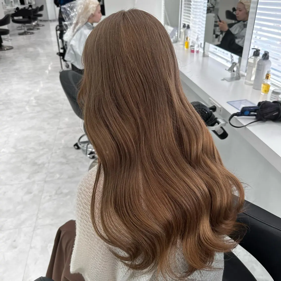 ミディアム カラー ヘアカラー ♡上品韓国髪♡ブラ ウン/SAYATOのヘアスタイル