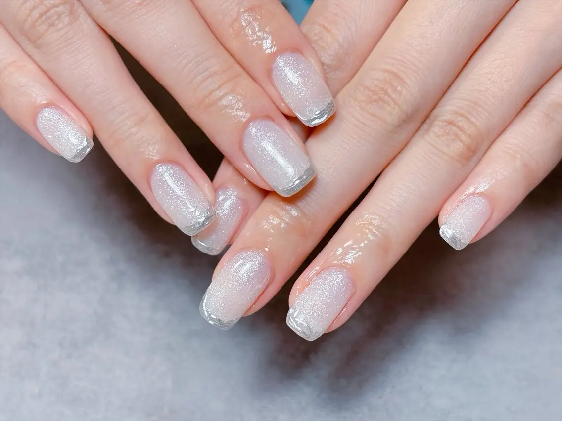 ネイル ジェルネイル マグネットネイル ミラーネイル ニュアンスネイル パラジェル ハンドネイル ハンドケア 💫ゆか_ Nailartistのネイルデザイン