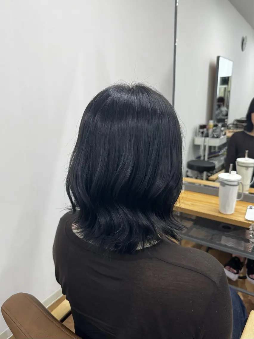 ミディアム カラー カット ヘアカラー miu-YUCCA 縮毛矯正モデル募集中のヘアスタイル