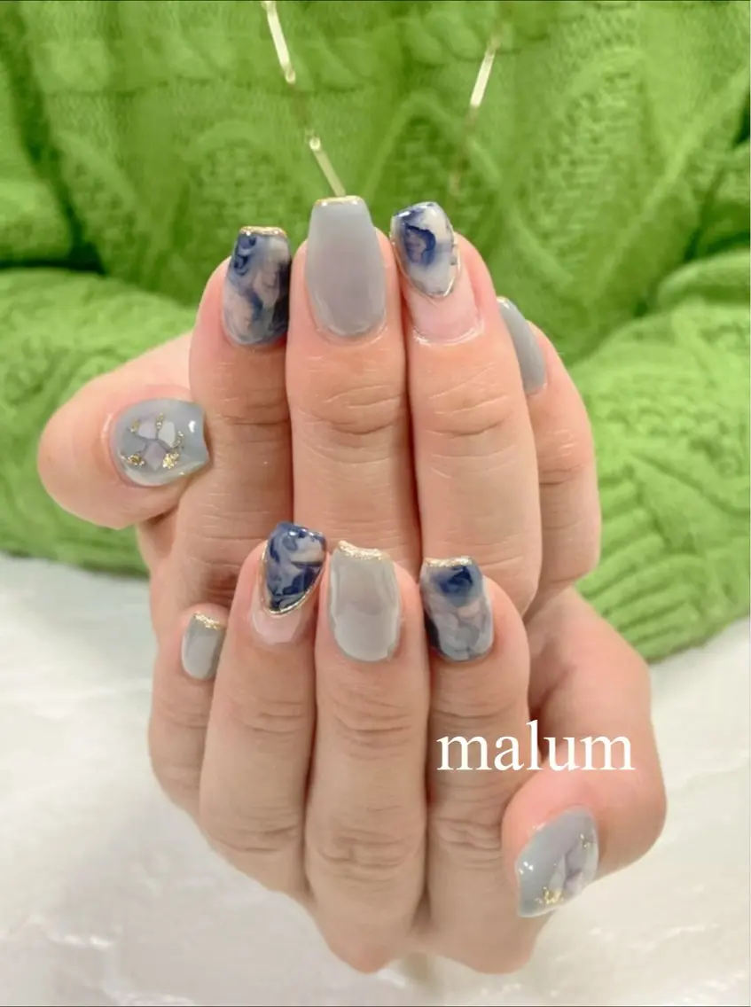 ネイル ハンドネイル malum nailのネイルデザイン