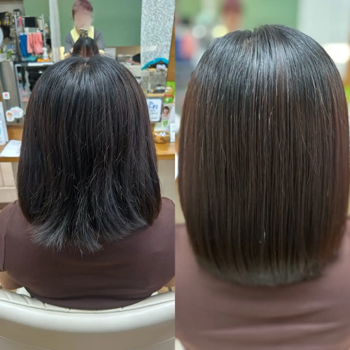 ミディアム 神谷 千明のヘアスタイル