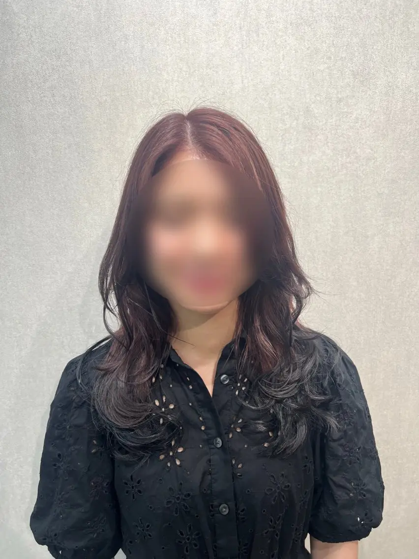 カラー ベージュカラー ブリーチ ピンクカラー ピンクベージュ ルシ🎨/ハイトーン デザイン/髪質改善のヘアスタイル