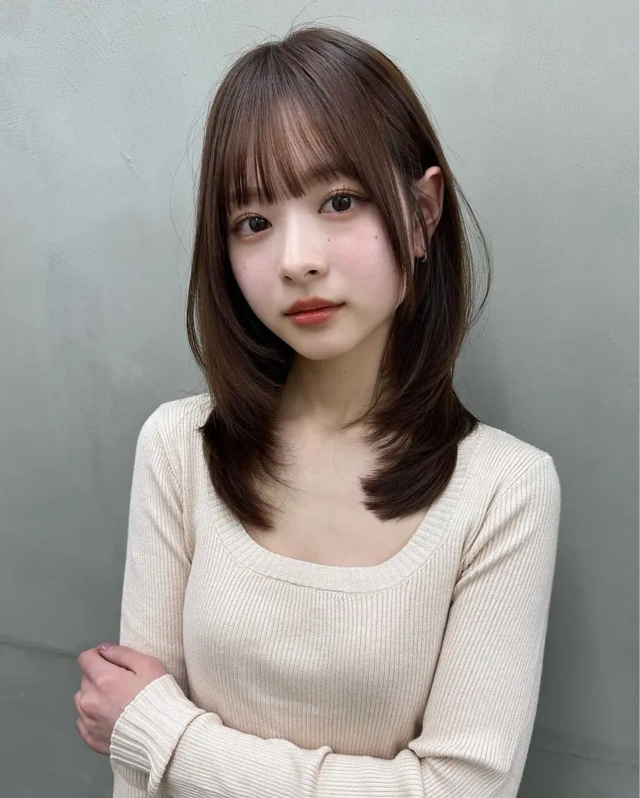 🤍ポイントストレート【前髪縮毛】➕treatment🤍の写真