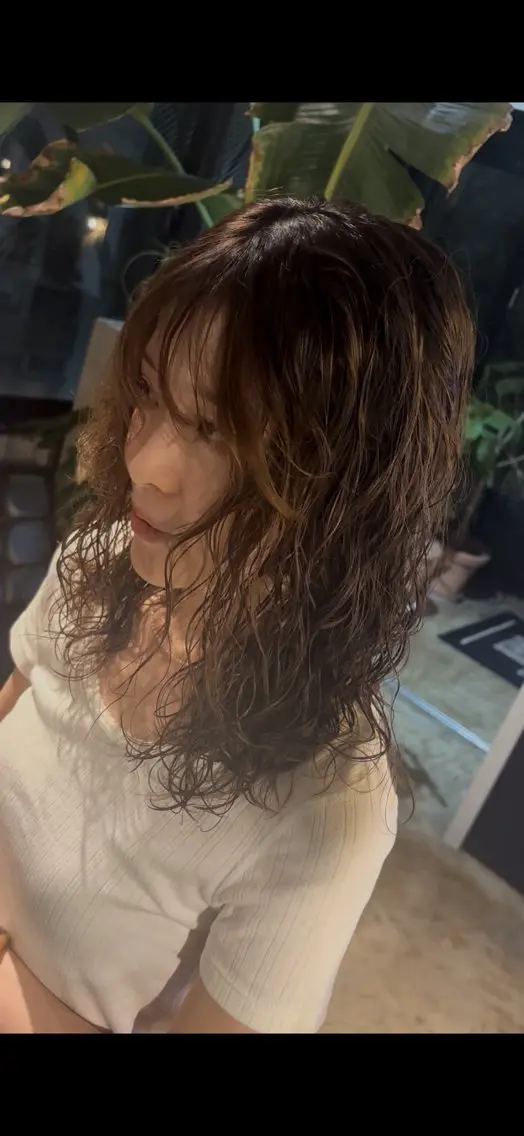 ロング パーマ パーマ 🌀メンズパーマ🌀 平川海夢のヘアスタイル