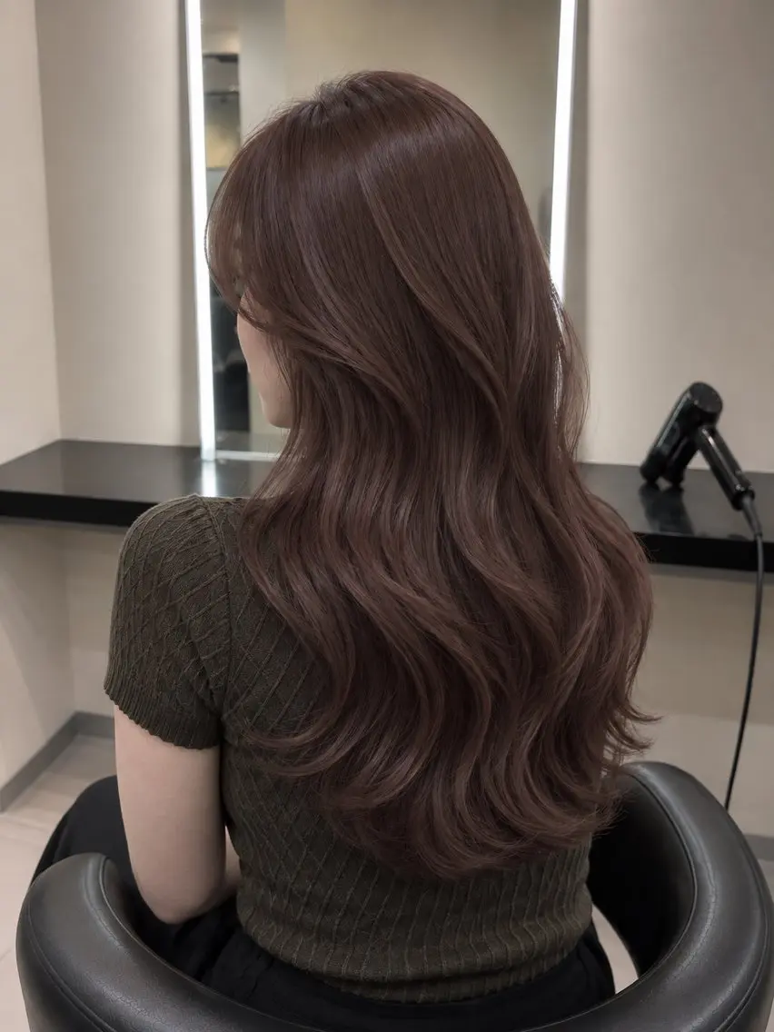 ミディアム カラー ブラウンカラー トリートメント 🌈ウルトワ水素 髪質改善naru🌈のヘアスタイル