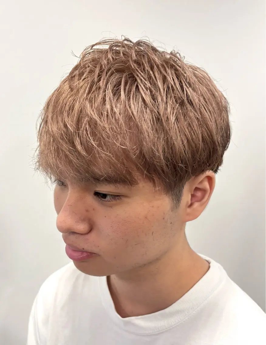 ショート カラー メンズ マッシュ ショートヘア 井上 悠人のヘアスタイル