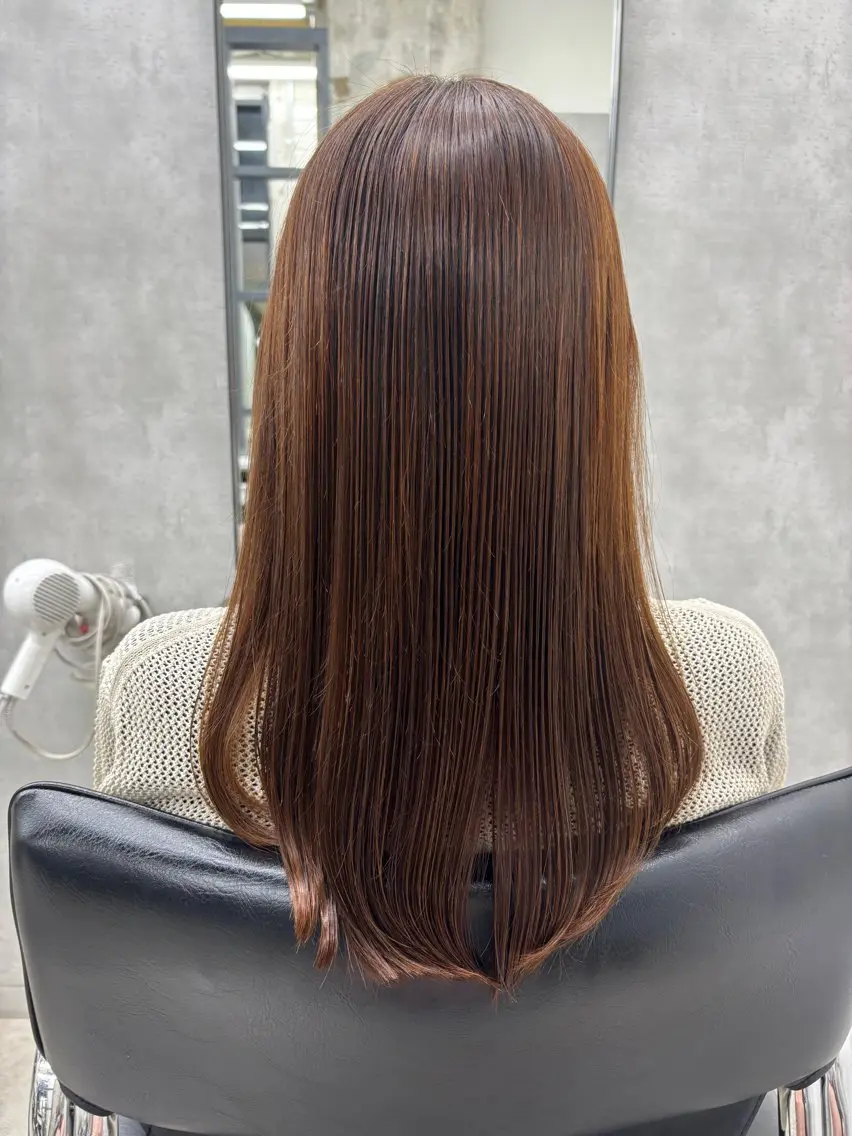 セミロング ヘアカラー 宮尾 星夢のヘアスタイル