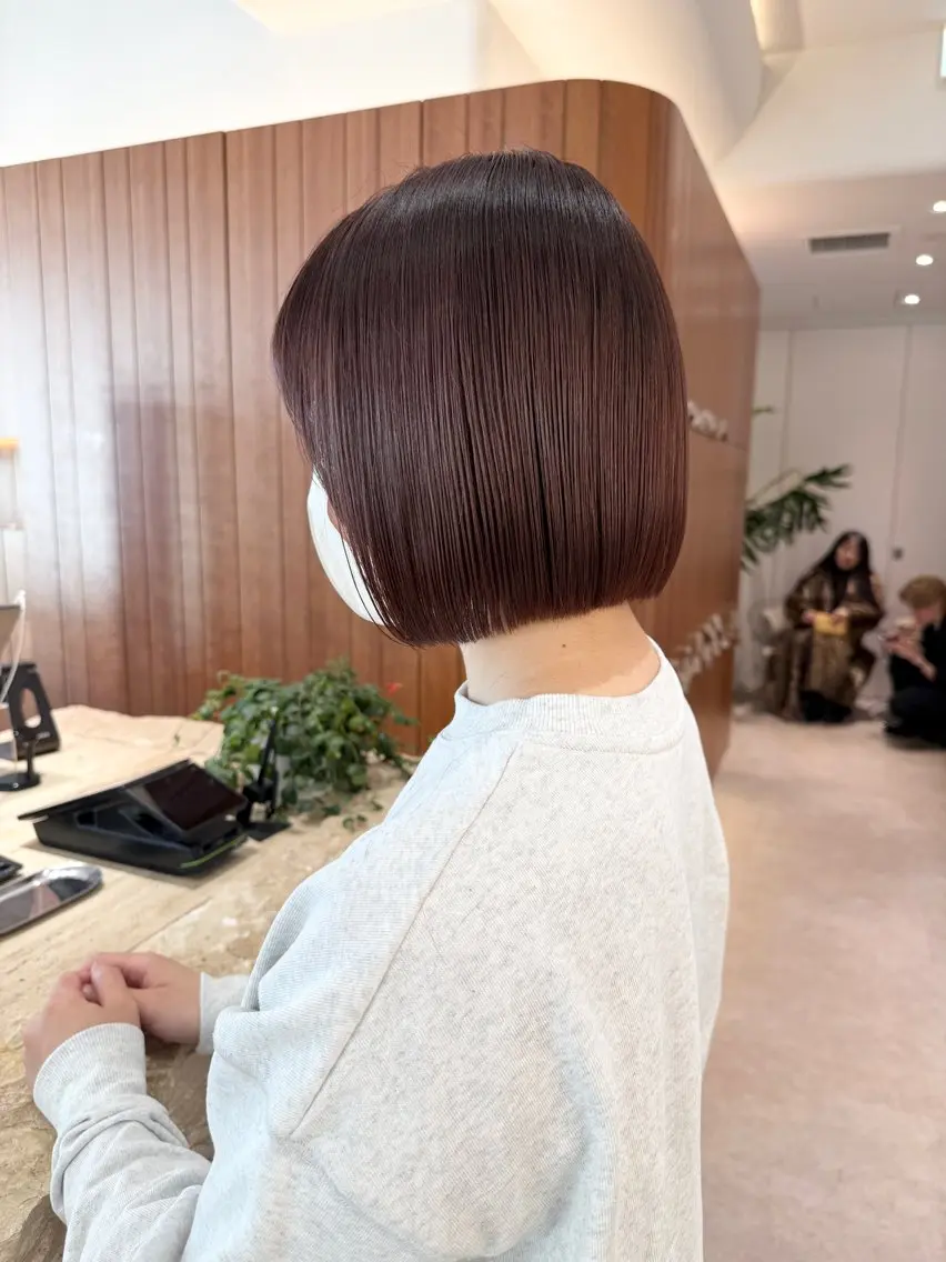 ショート カラー カット ヘアカラー 縮毛矯正 トリートメント 【渋谷】ボブ・ レイヤーボブ特化✂︎のヘアスタイル
