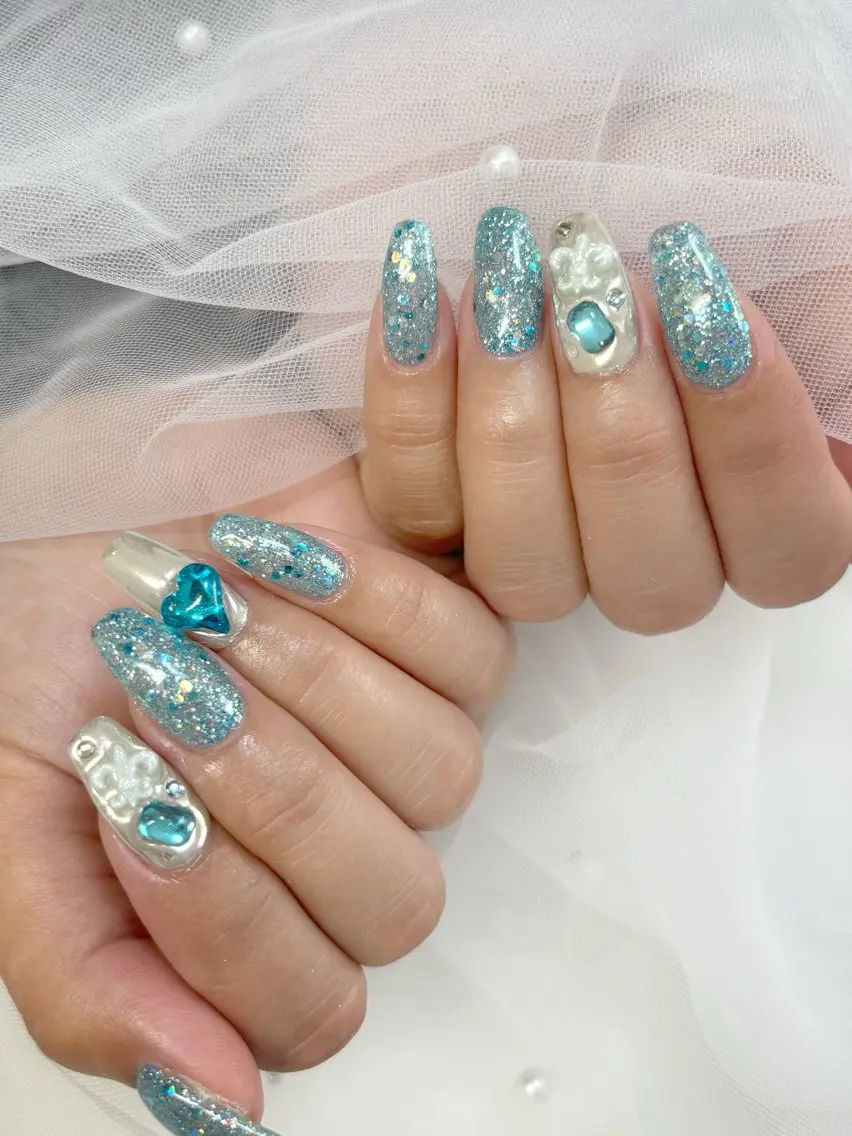 ネイル 持ち込み 夏ネイル ハンドネイル YM nailのネイルデザイン