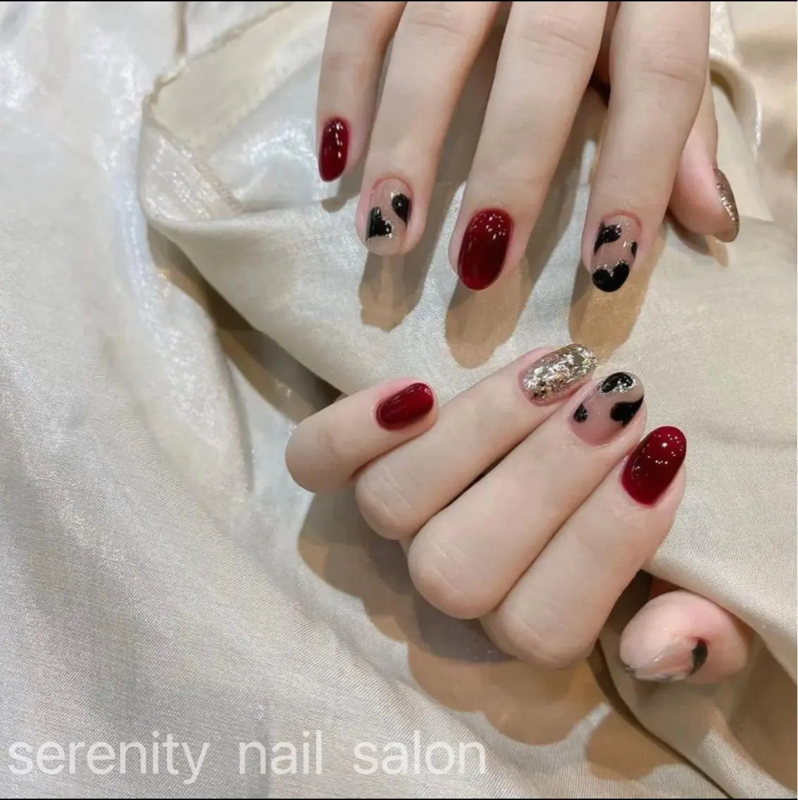 🍒【オフ込み】‼️ 写真持ち込みデザイン(アート、大きいパーツ4本まで) ➕6本単色の写真