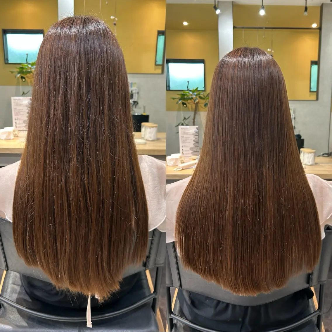 ロング パーマ 髪質改善 ストレートパーマ カット 縮毛矯正 トリートメント hubhair レイヤー/透明感のヘアスタイル