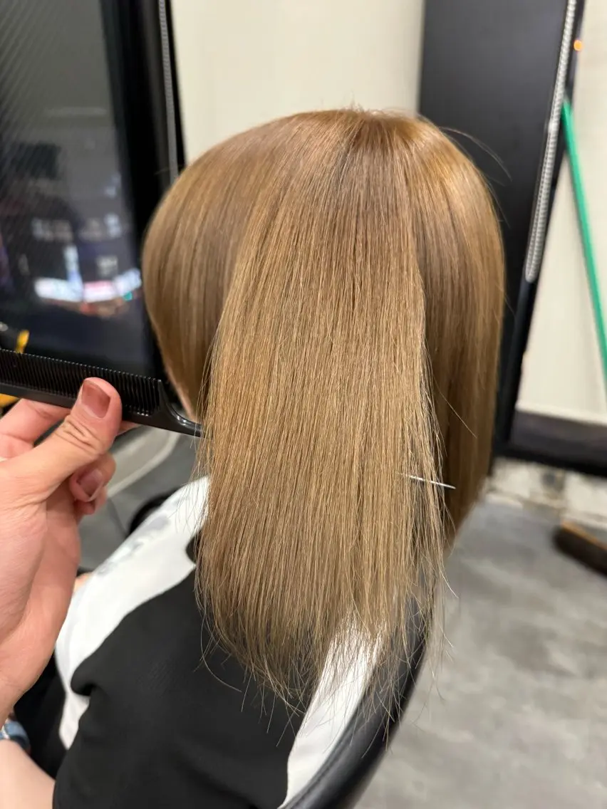 ミディアム 外国人風カラー ヘアカラー 川井 英郁のヘアスタイル
