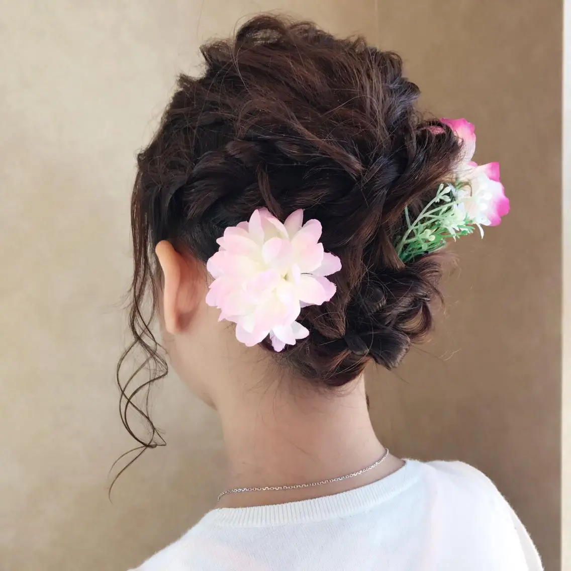 ヘアアレンジ 浴衣 田中 実咲のヘアスタイル