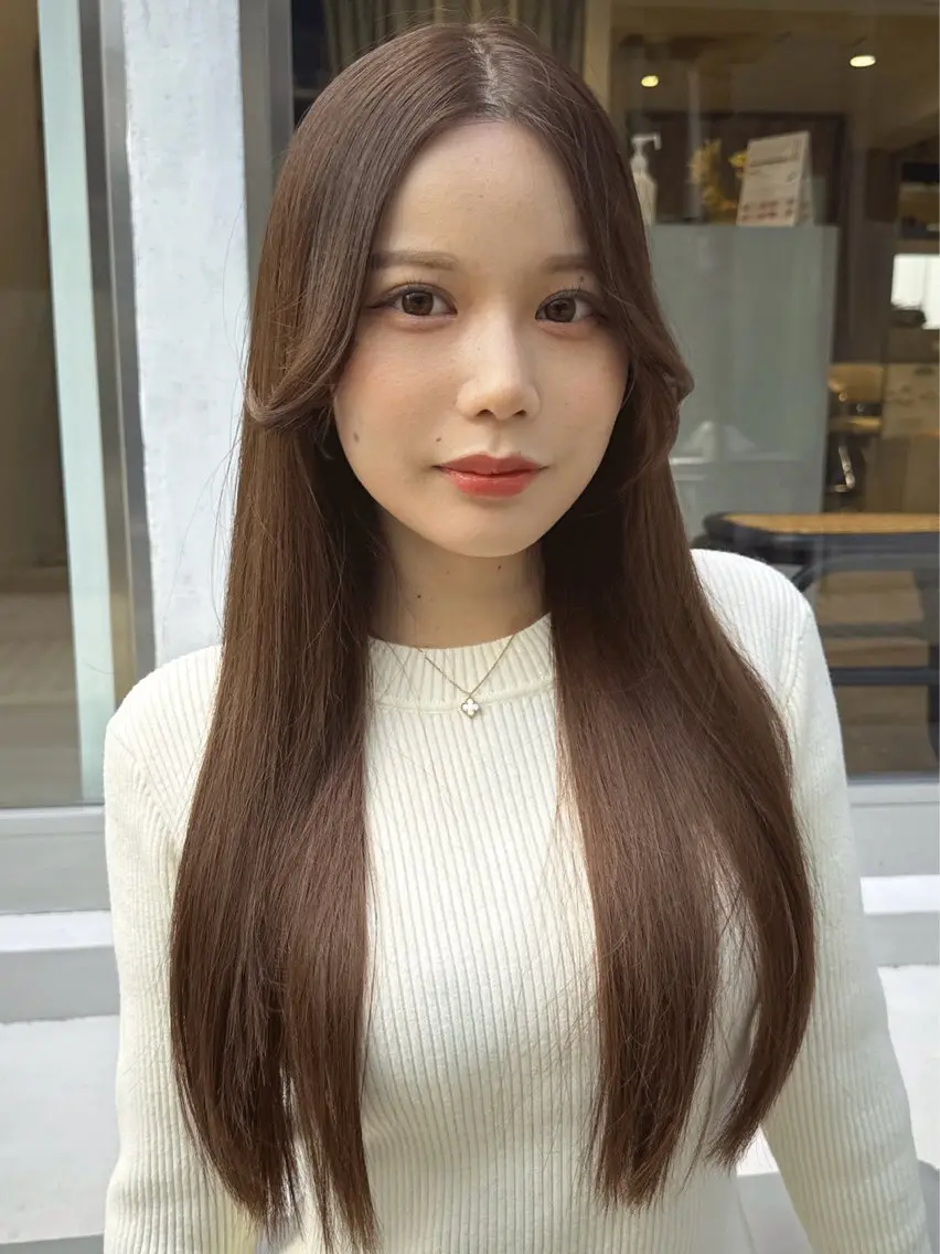 ロング カラー 透明感カラー グレージュ 髪質改善 トリートメント カット ヘアカラー トリートメント 💎透明感カラー特化 💎TAISEIのヘアスタイル