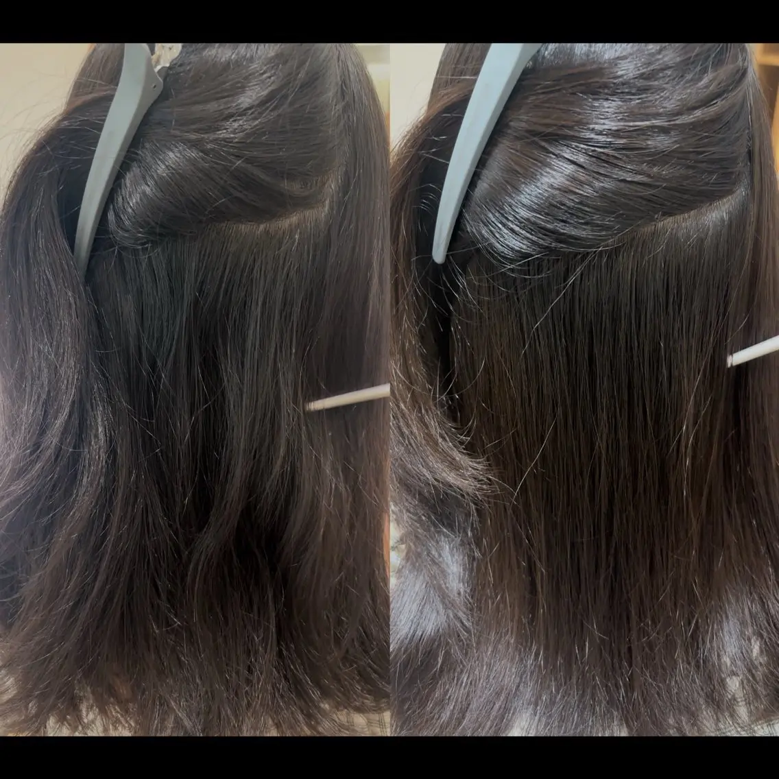 セミロング 縮毛矯正 カット 縮毛矯正 トリートメント RINNO🌷透明感 カラー/髪質改善のヘアスタイル