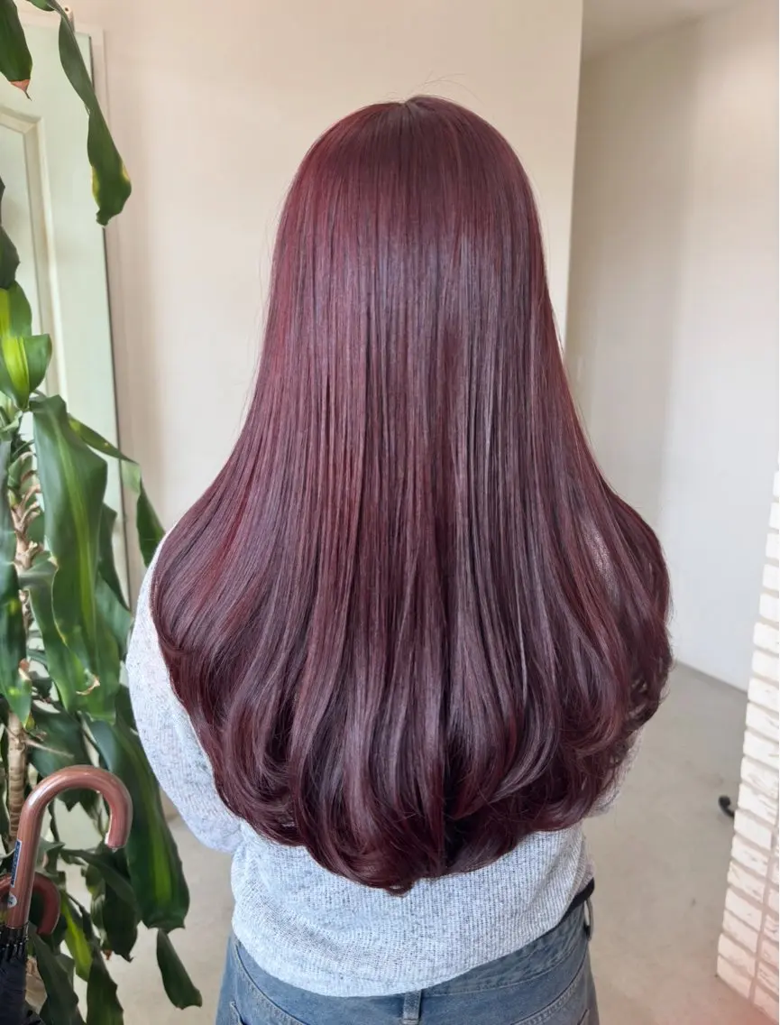 セミロング カット ヘアカラー トリートメント レイヤー×髪質改善 hinanoのヘアスタイル