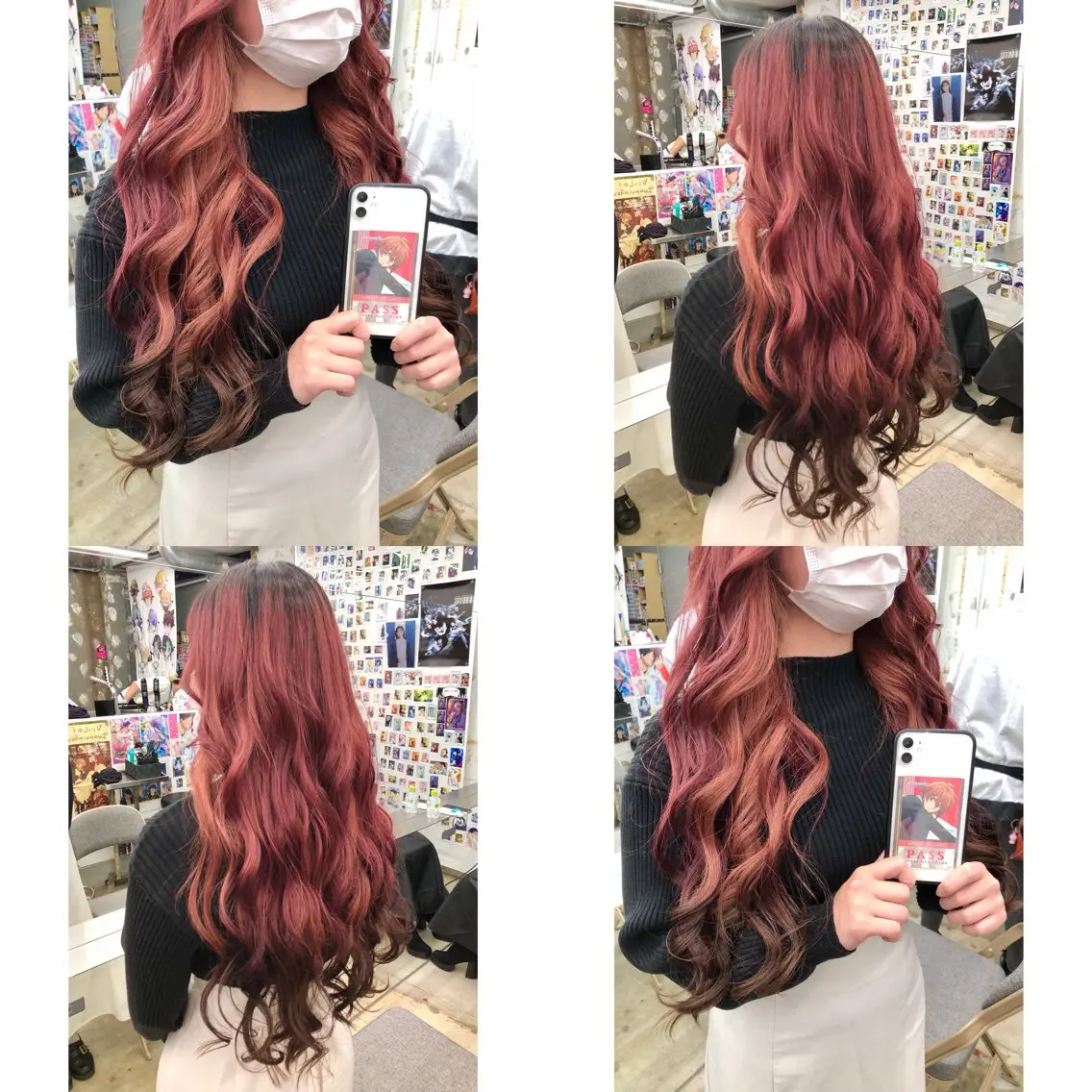 ロング カラー ブリーチ ブラウンカラー ケアブリーチ ダークブラウン インナーカラー 推しカラー✨ オタク美容師ユウカのヘアスタイル