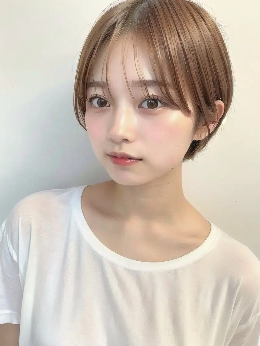 ショート ハイライト 髪質改善 韓国風ヘア レイヤーカット ショートヘア カット 髪質改善/レイヤー/ ショート/koshiのヘアスタイル