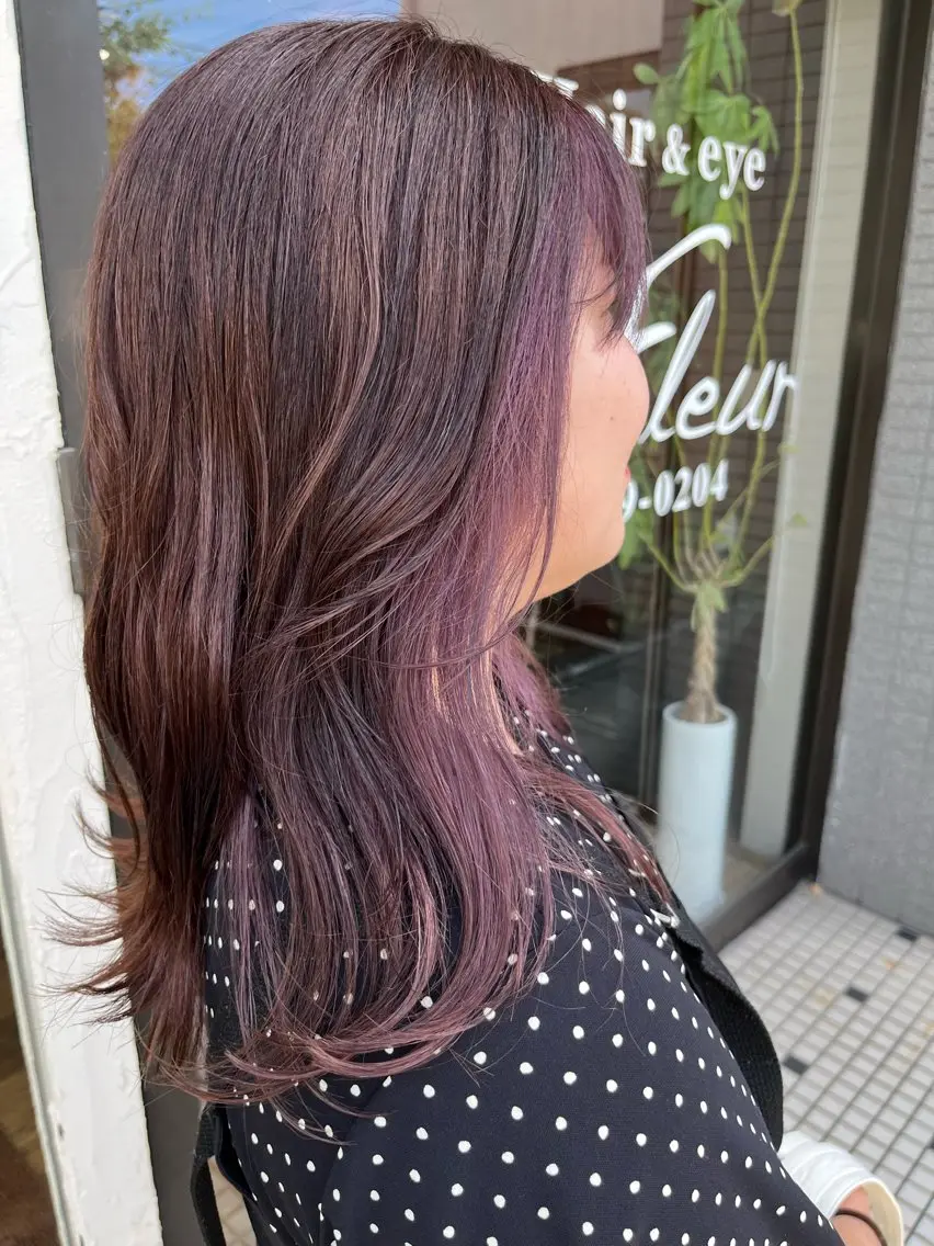 ミディアム 立野 希沙のヘアスタイル