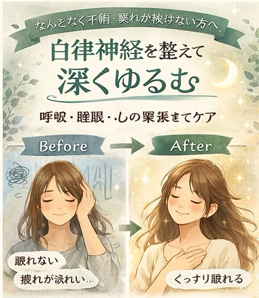 【お試し🍀自律神経リセットケア】頭の先からつま先まで全身整う total120分の写真