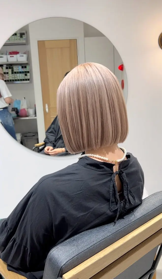 ショート カラー ヘアカラー パーマ/ボブ /レイヤー チヒロのヘアスタイル