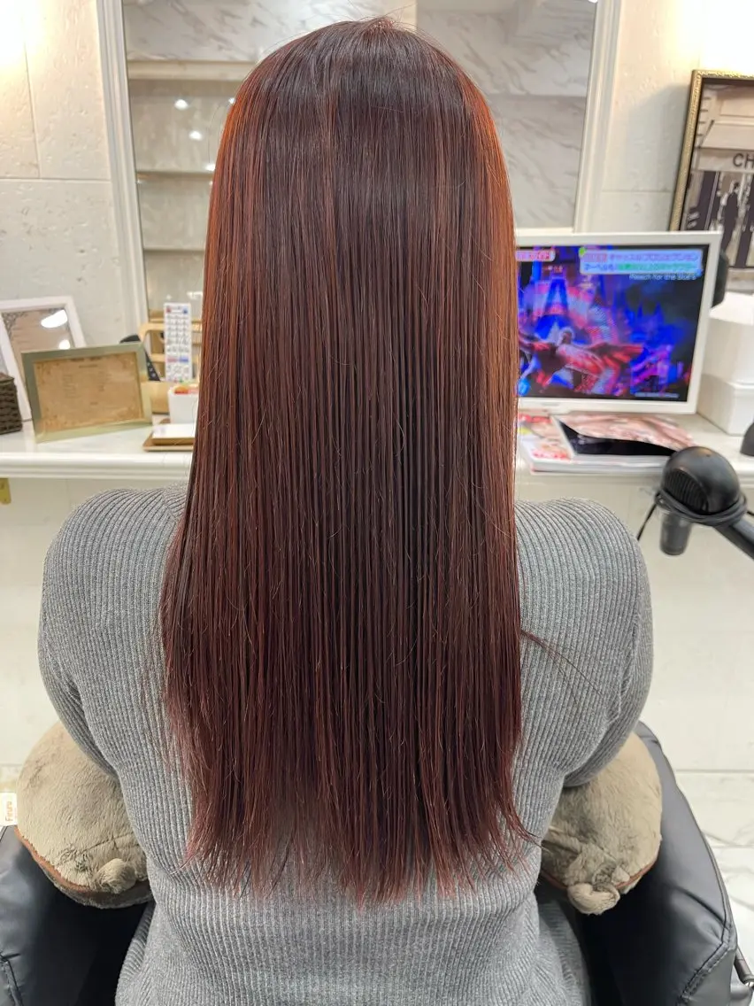ロング カット ヘアカラー 西野 蓮のヘアスタイル