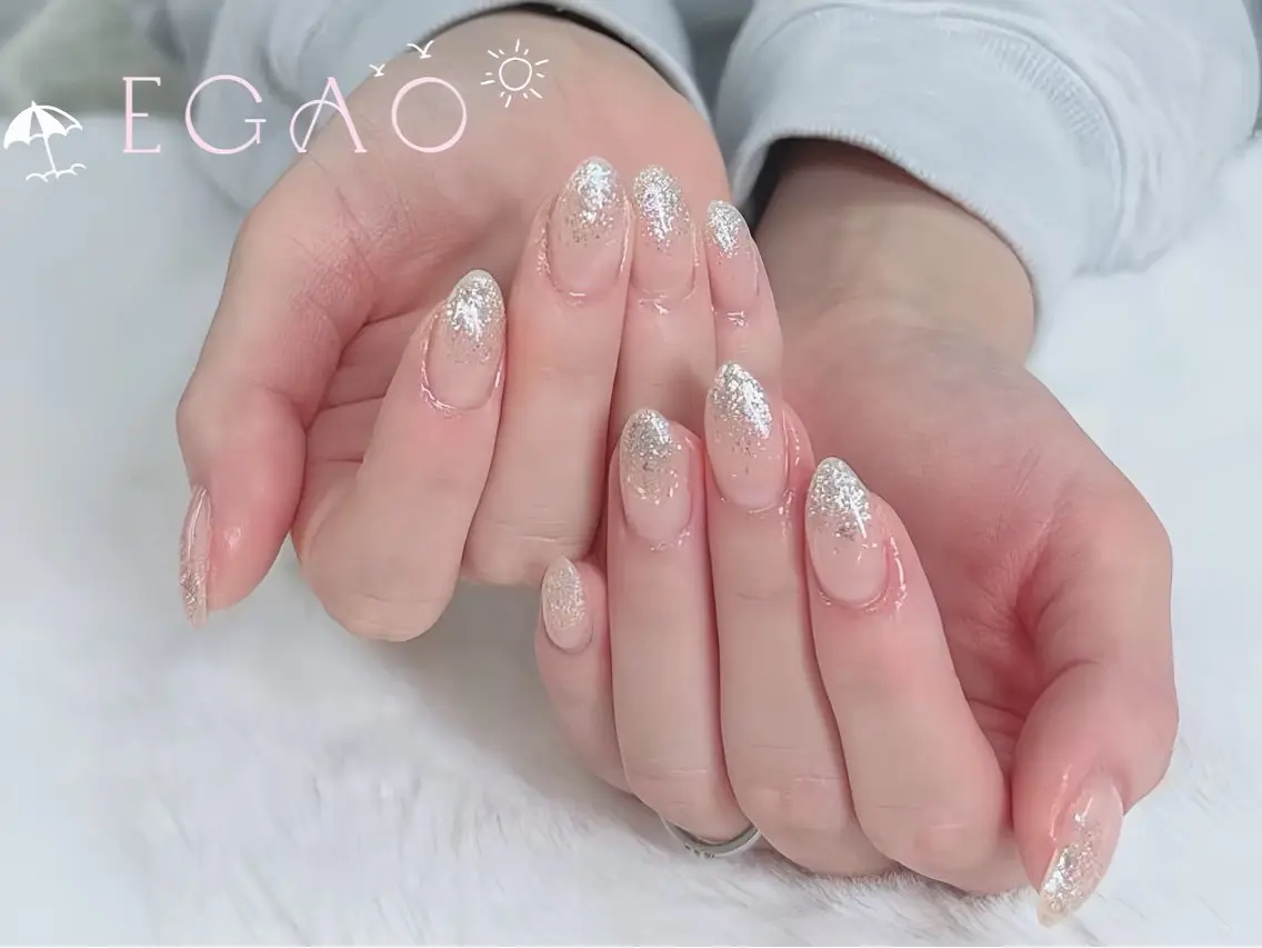 ネイル アートネイル フットネイル フレンチネイル ジェルネイル グラデーション ハンドネイル EGAO NAIL 錦糸町店のネイルデザイン