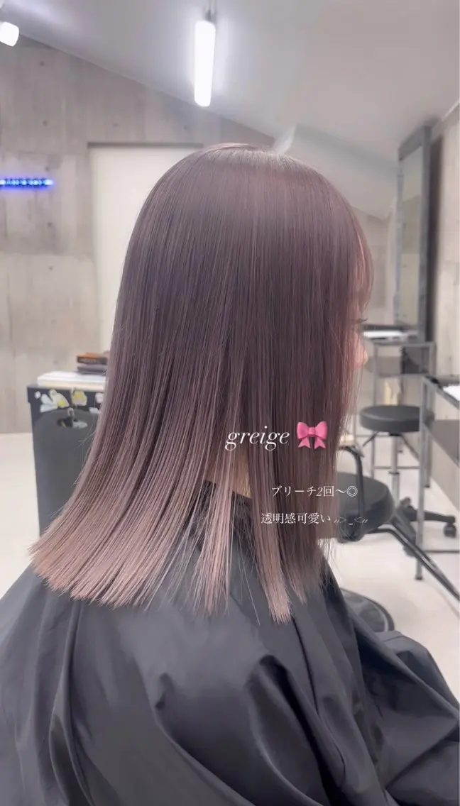 ミディアム カラー ハイトーン/ゆるふわ 🧚𖥔ׁTOMO♡のヘアスタイル