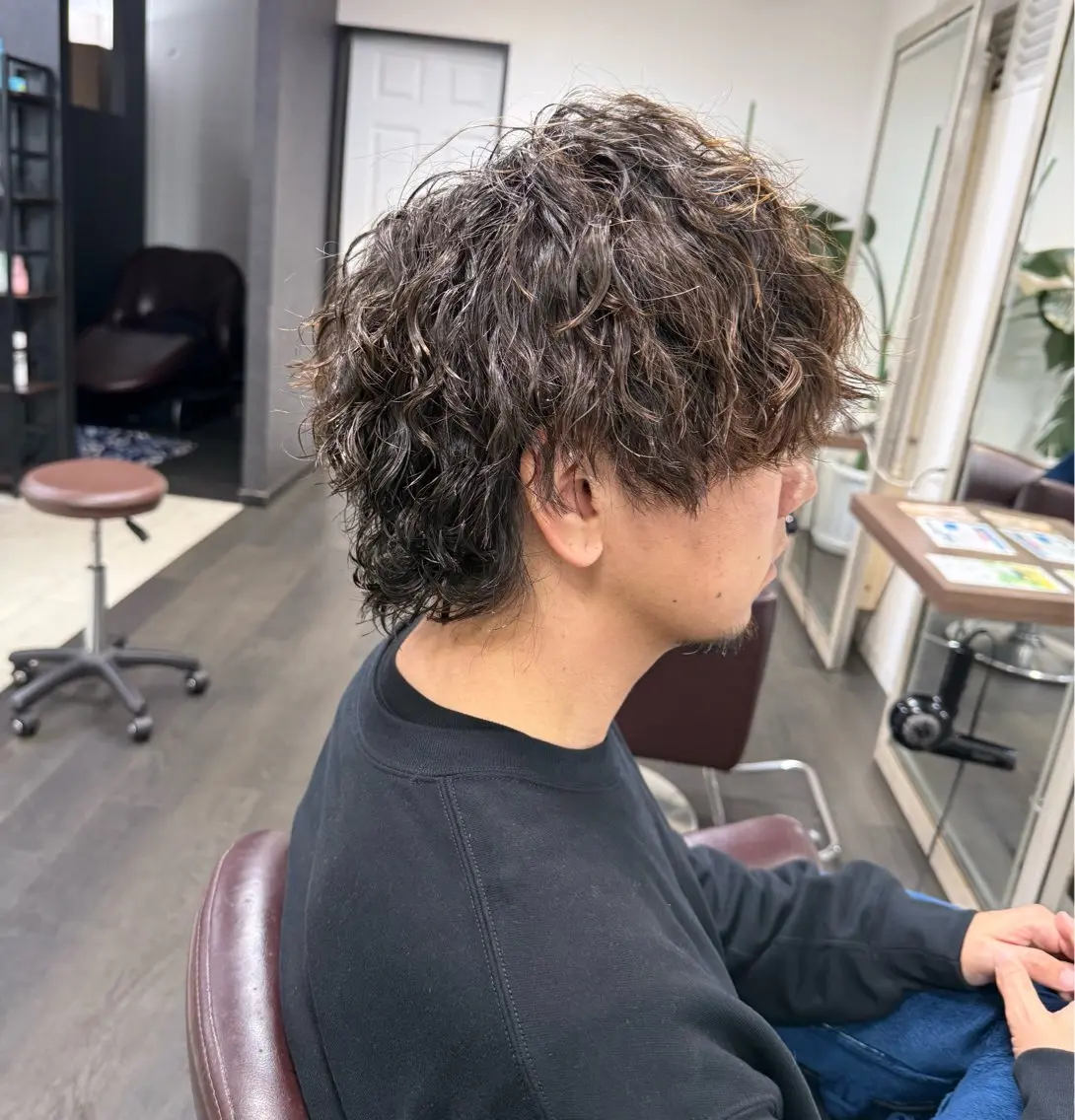 ショート パーマ メンズ カット パーマ メンズパーマの達人 / タカシマダイスケのヘアスタイル
