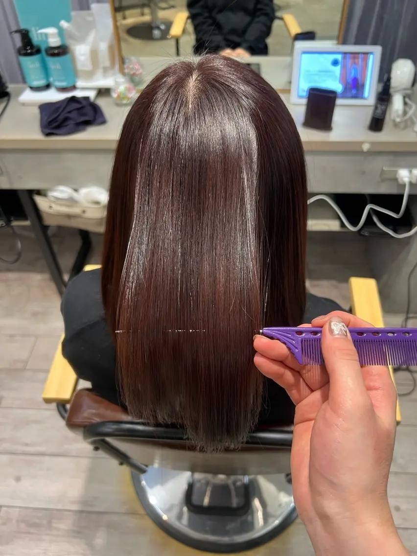 カラー ブラウンカラー 高山 穂香のヘアスタイル