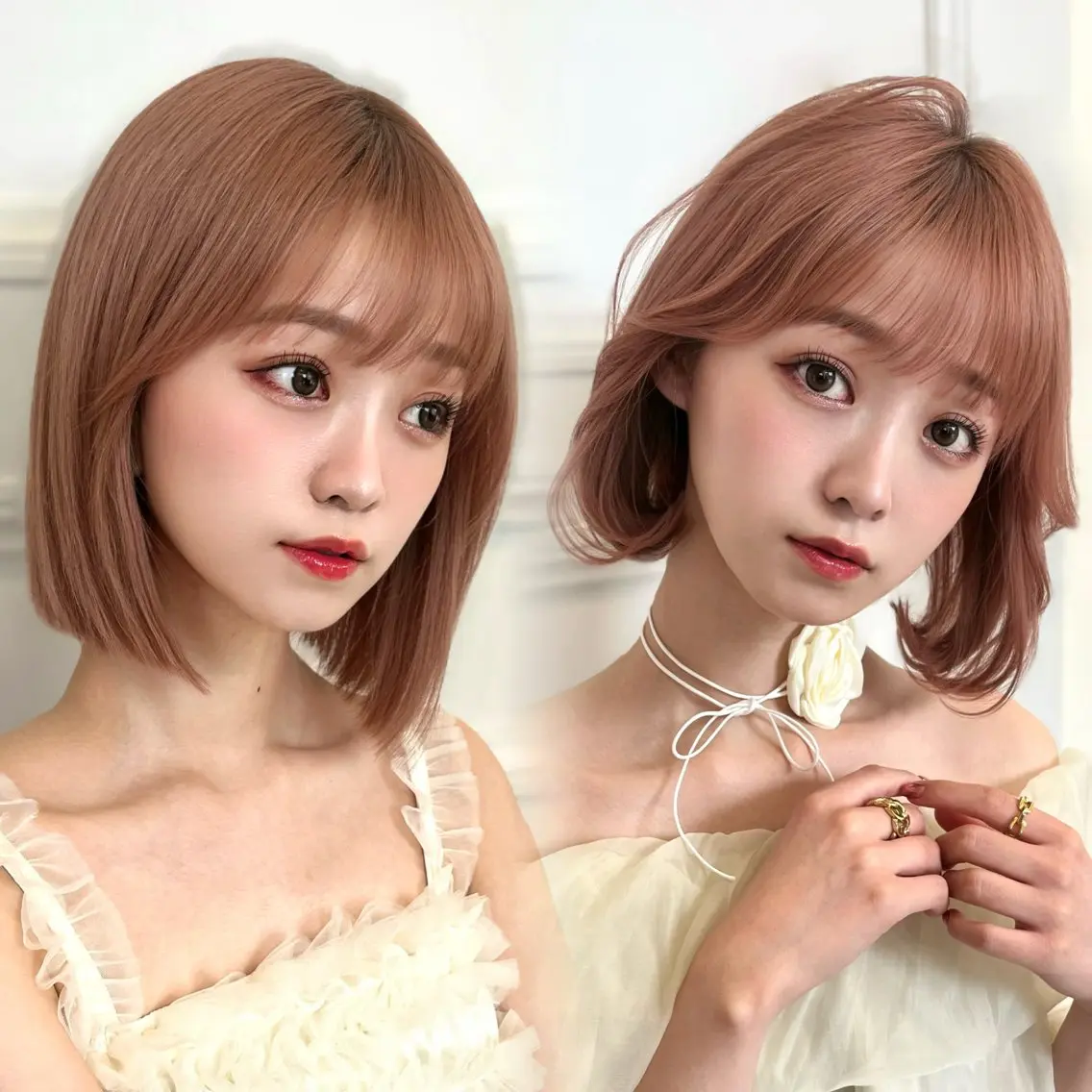 ショート カラー カット ヘアカラー トリートメント 🪞ボブ特化/顔 まわり🧸mai🎀のヘアスタイル