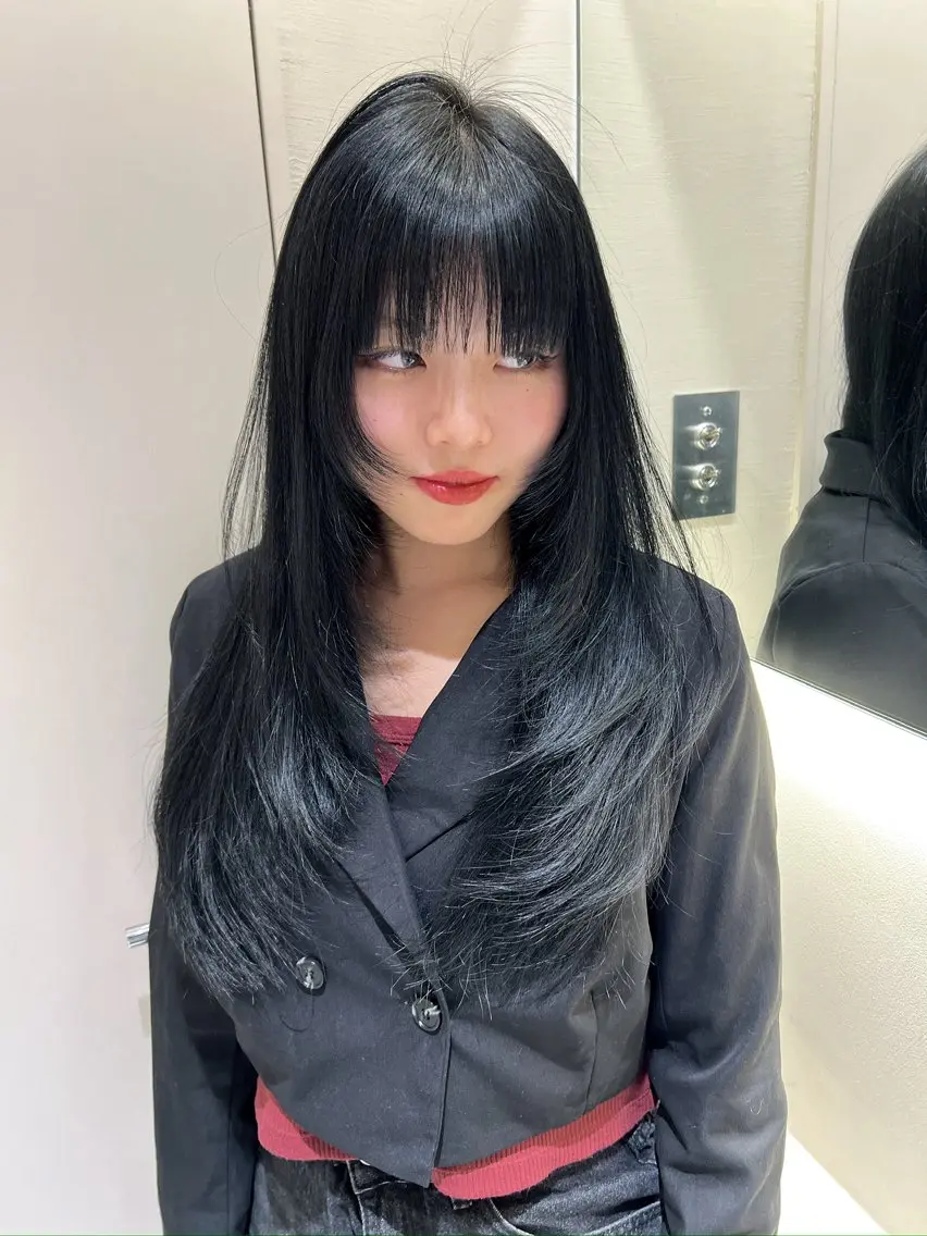 ロング レイヤーカット カット STYLEY_ Mai/韓国ヘアのヘアスタイル