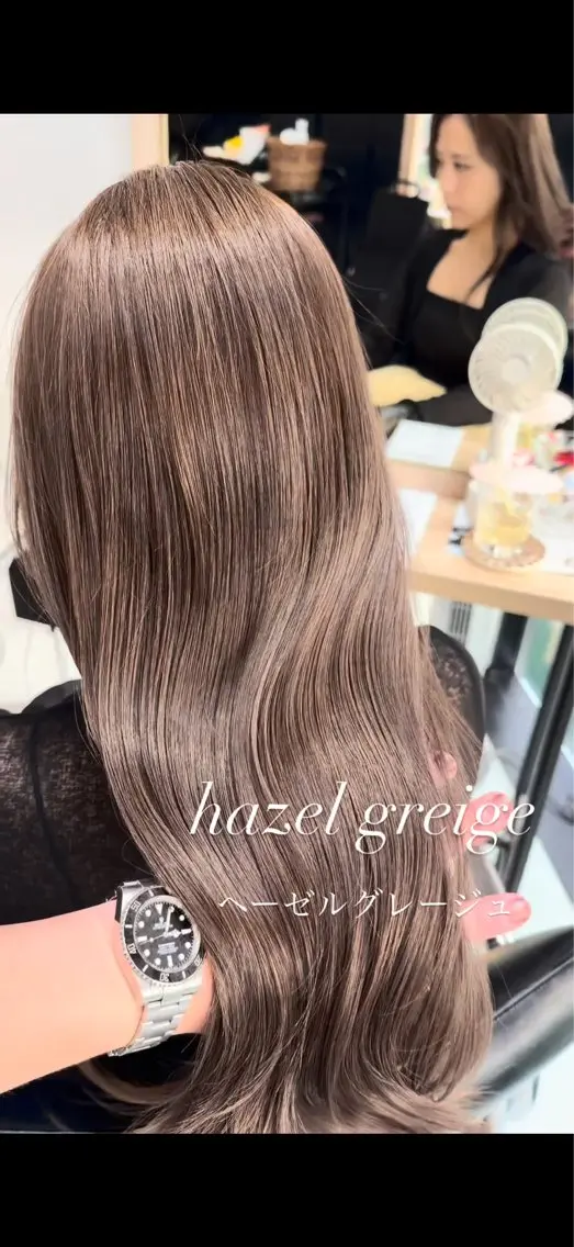 ロング カット ヘアカラー トリートメント ✨透明感カラー 恵比寿HAYATO✨のヘアスタイル