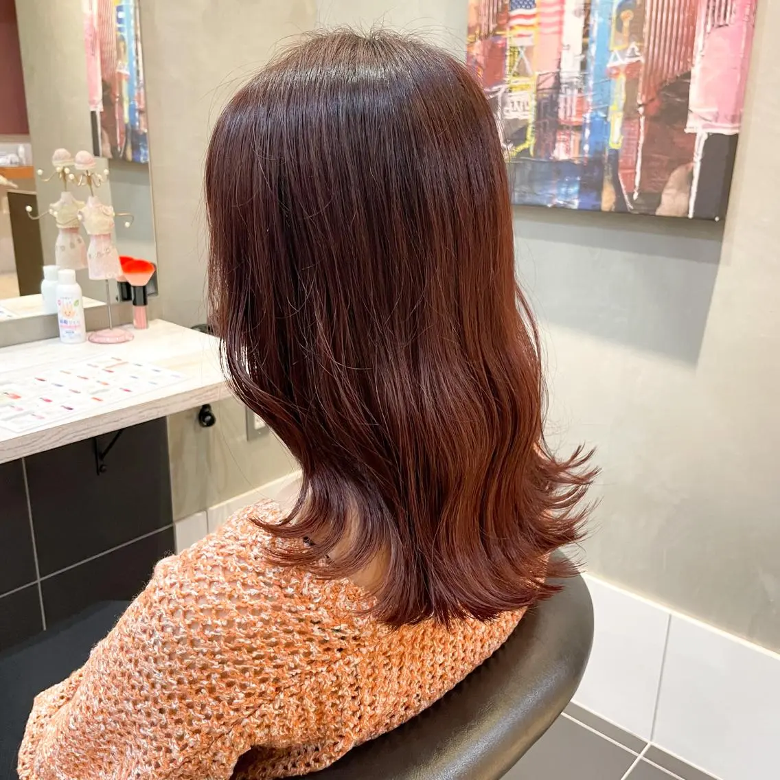 ミディアム ヘアアレンジ 新宿/顔周りカット/ レイヤー/がっきーのヘアスタイル