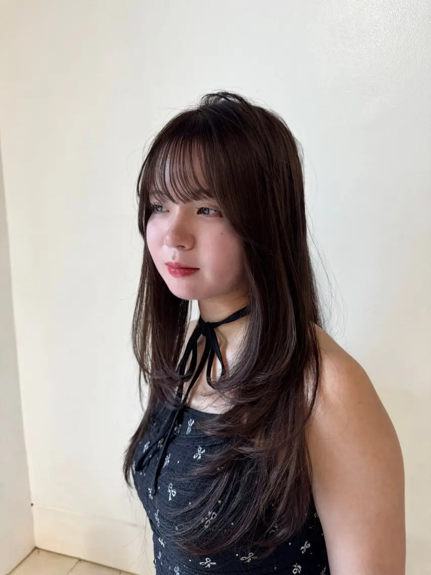 ロング カット ヘアカラー amoretto _kokoroのヘアスタイル