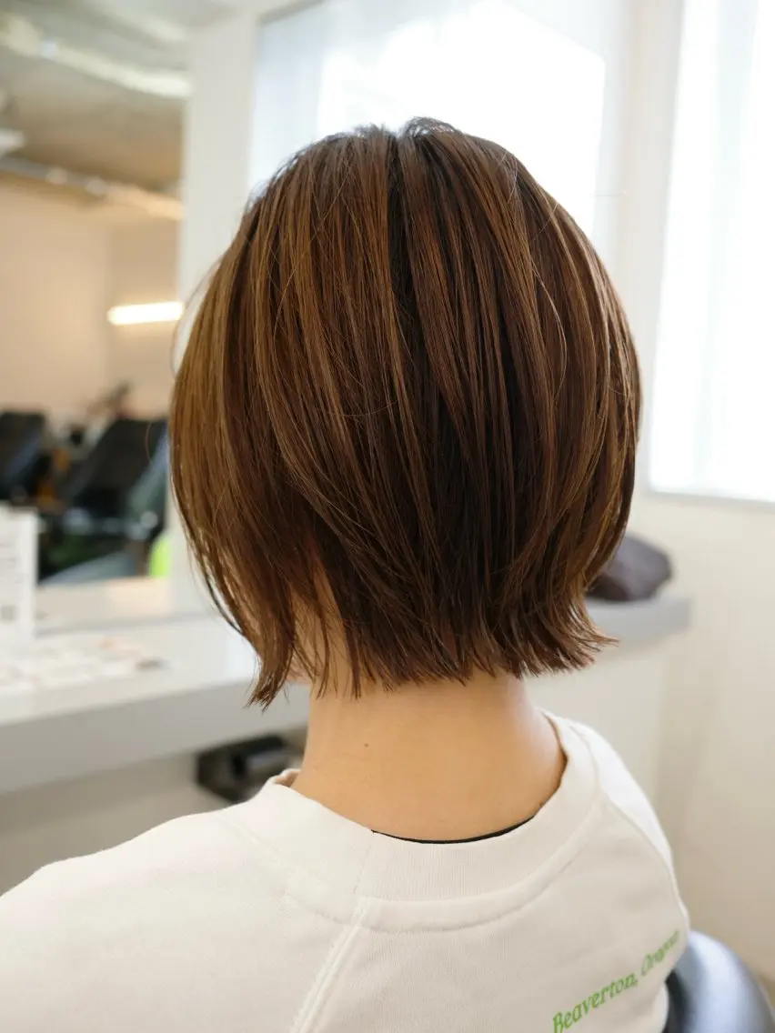 ショート ボブ レイヤーカット tension 【テンション】のヘアスタイル
