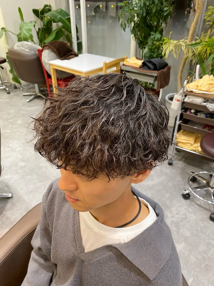 パーマ メンズ メンズ特化LIBER 石川玲央のヘアスタイル