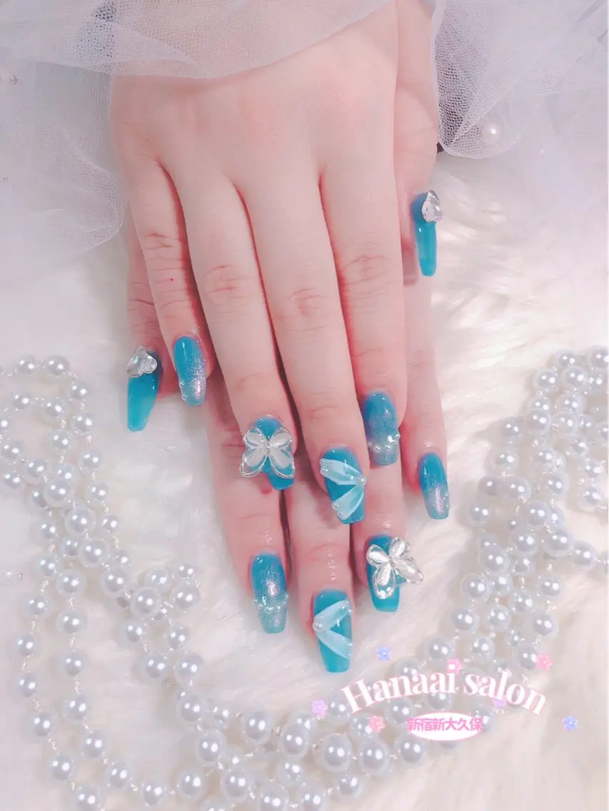 ミディアム ハンドネイル Hanaai salon あまねのネイルデザイン